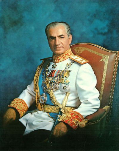 Portrait of the former Shah of Iran, Mohamad Reza Pahlavi