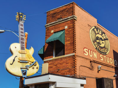 The outside of Sun Studios