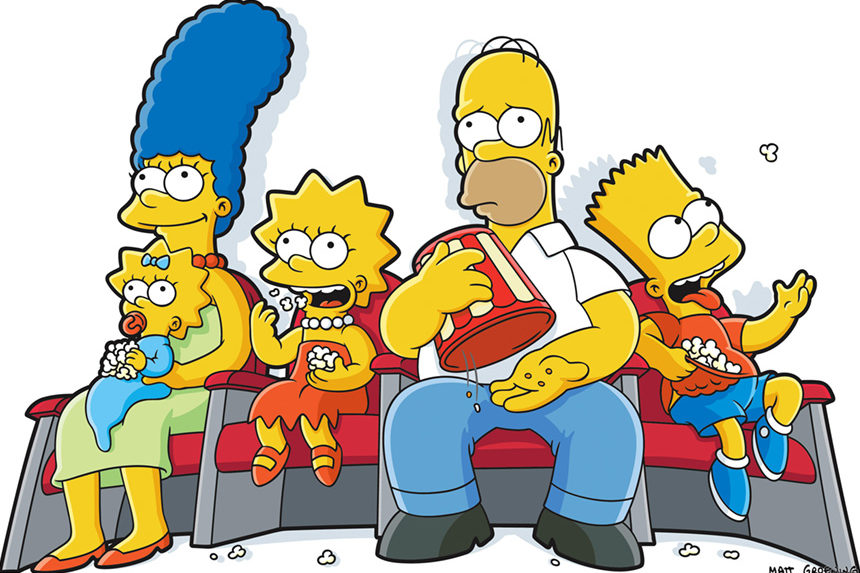 The Simpsons family