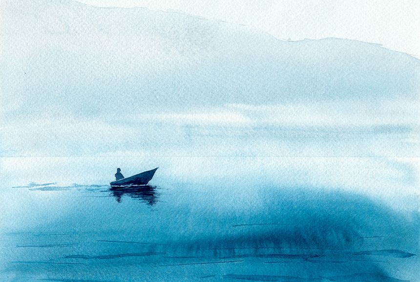 Image of Broad-leaved dock in silhouette