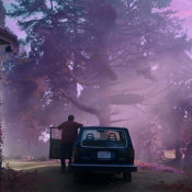 Nicolas Cage in the film, The Color Out of Space