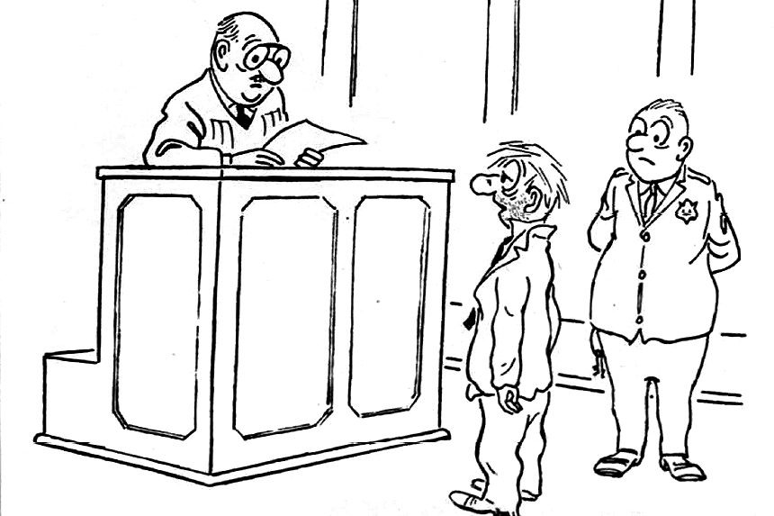 Cartoons: Laughed Right Out of Court | The Saturday Evening Post Cartoons: Laughed Right Out of Court | The Saturday Evening Post