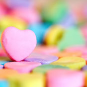 Candy Valentine hearts