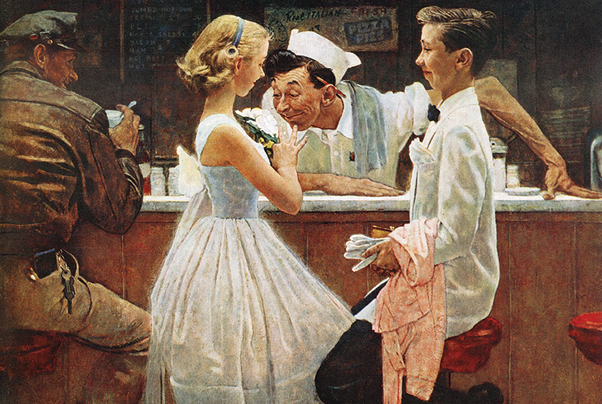 Rockwell Files After The Prom The Saturday Evening Post 