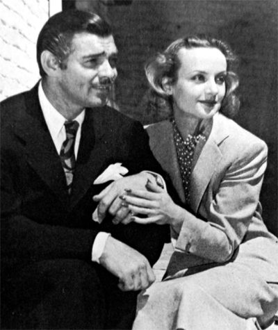 Photo of Clark Gable and Carole Lombard during their honeymoon