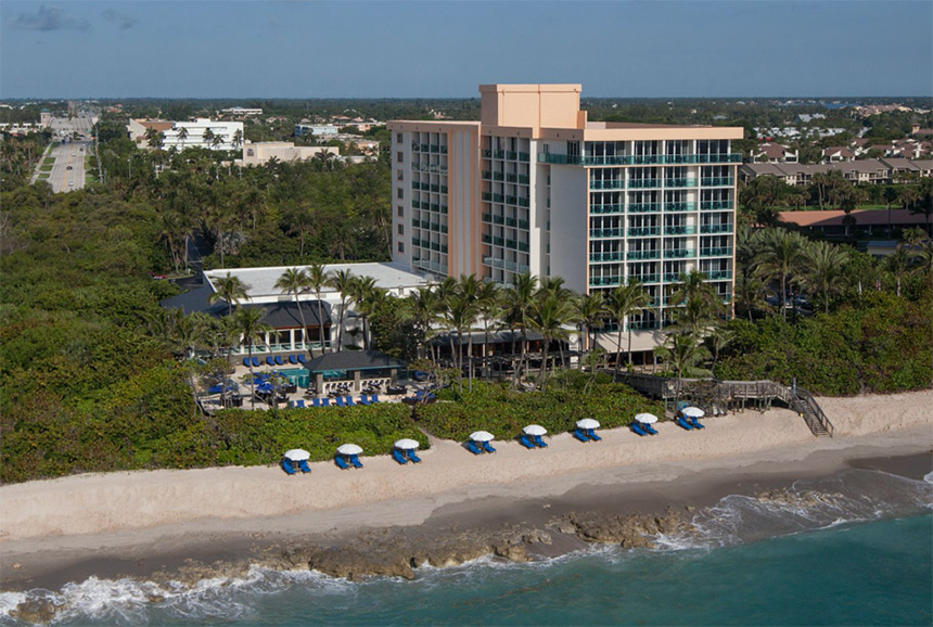 Beachfront hotel