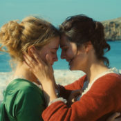 Noémie Merlant and Adèle Haenel share a scene in the movie A Portrait of a Lady on Fire