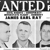 The FBI Most Wanted poster for James Earl Ray