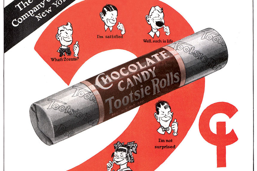 Vintage Tootsie Roll ad