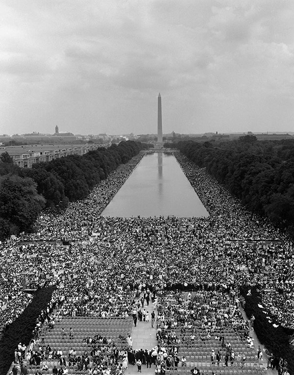 Areal view of the March on Washington