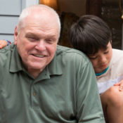 Actors Brian Dennehy and Lucas Jaye in the film, Driveaways