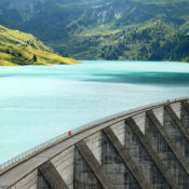 A dam in the French Alps
