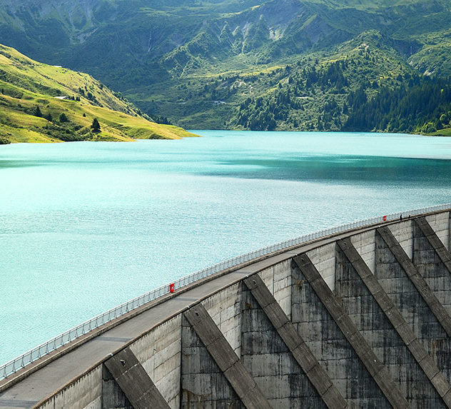 A dam in the French Alps