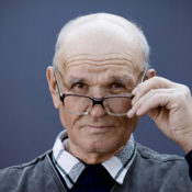 Old man with glasses