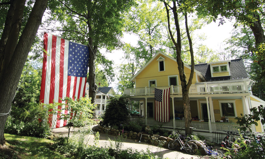 A home nestled in the woods of Chautauqua