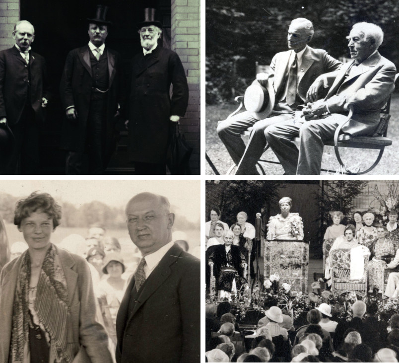 Collection of famous early-20th century celebrities that visited the Chautauqua campgrounds 