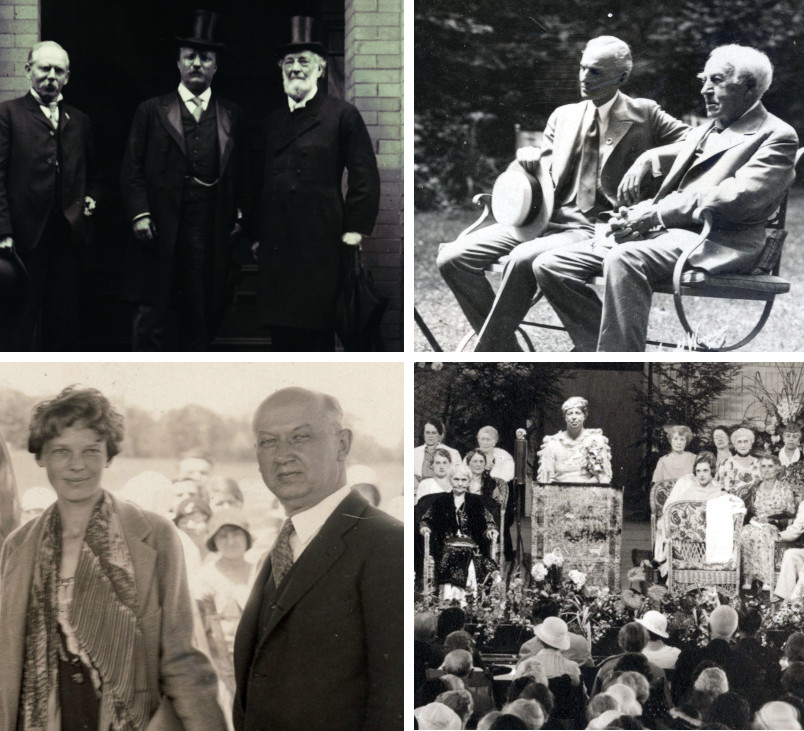 Collection of famous early-20th century celebrities that visited the Chautauqua campgrounds
