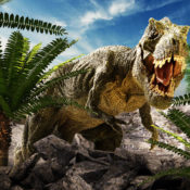 Tyrannosaur attacking