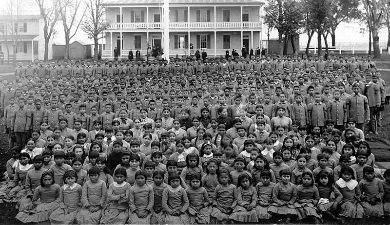 Students at the Carlisle Indian Industrial school