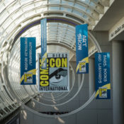 Banners promoting San Diego Comic Con
