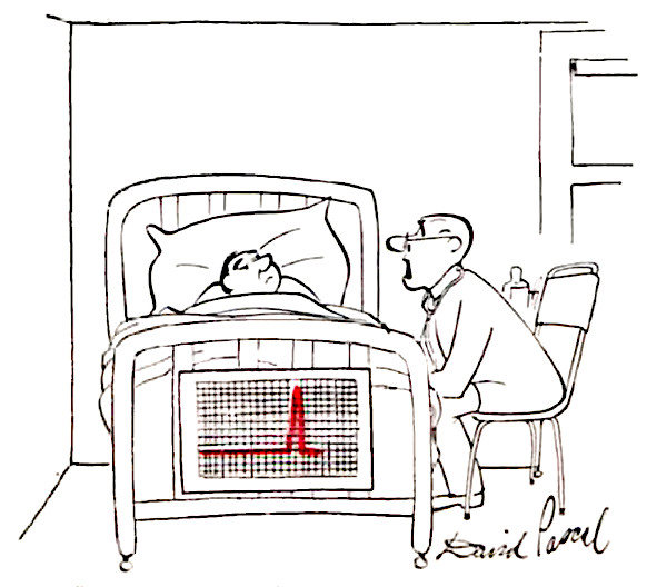 Doctor speaks to a patient in a hospital bed