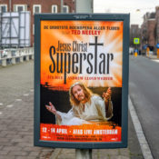 A poster for a running of Jesus Christ Superstar