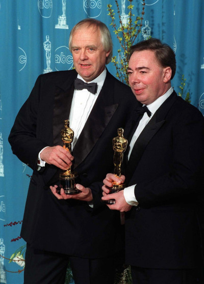 Tim Rice and Andrew Lloyd Webber at the Academy Awards