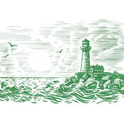 Illustration of a lighthouse