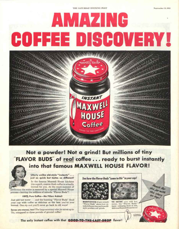 Amazing Coffee ad from a magazine
