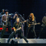 Bruce Springsteen and the E Street Band on stage