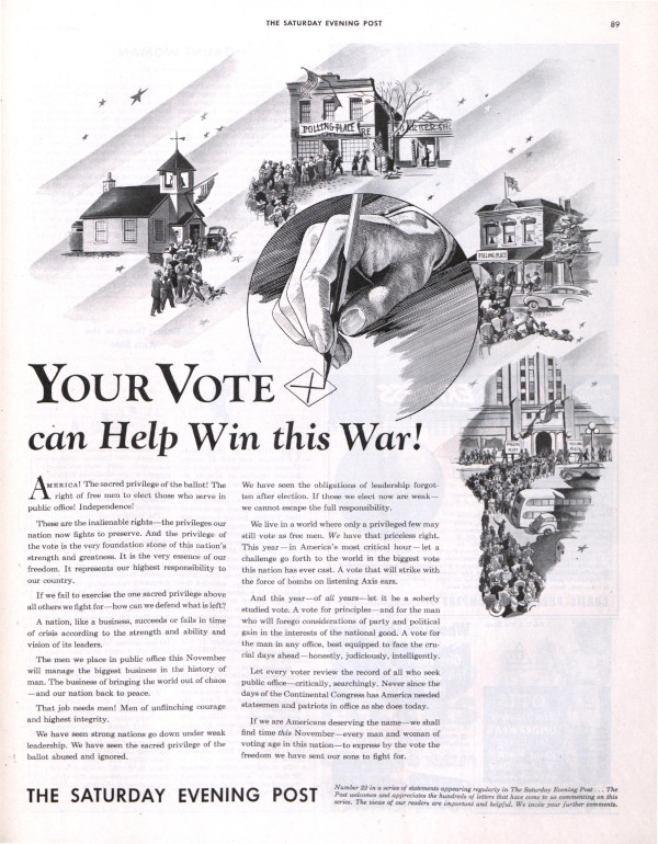 World War II era election ad