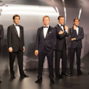 James Bond wax figures in Madame Tussaud's Wax Museum