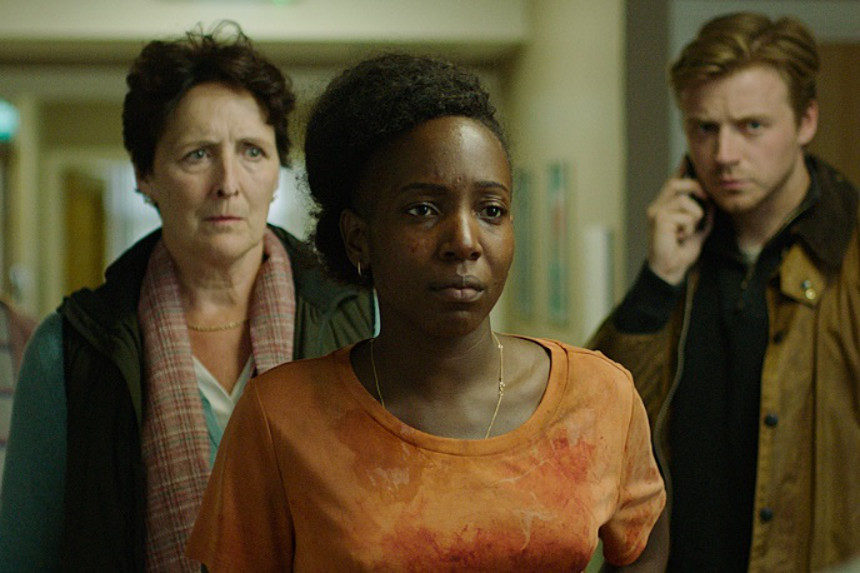 Fiona Shaw, Tamara Lawrance and Jack Lowden in Kindred (Courtesy of IFC Midnight)