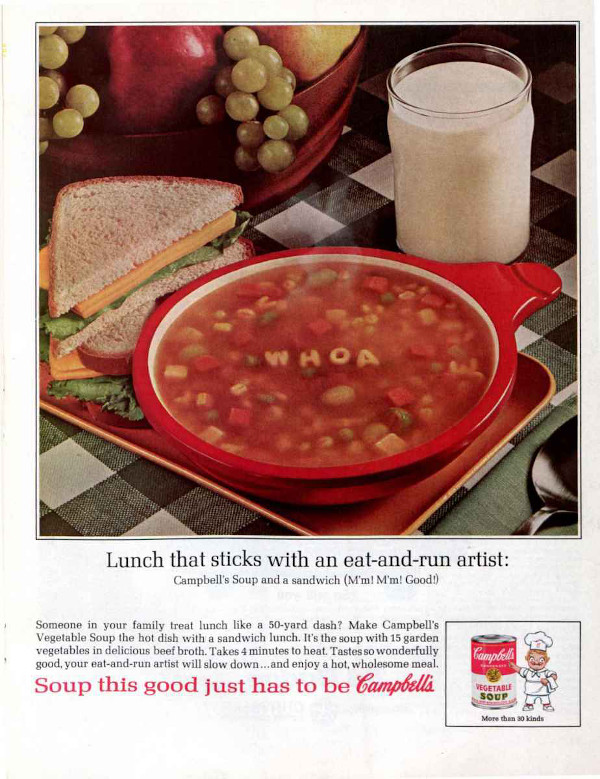 Bowl of tomato alphabet soup