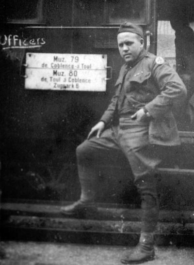 Val Lauder's father in an army uniform during World War I