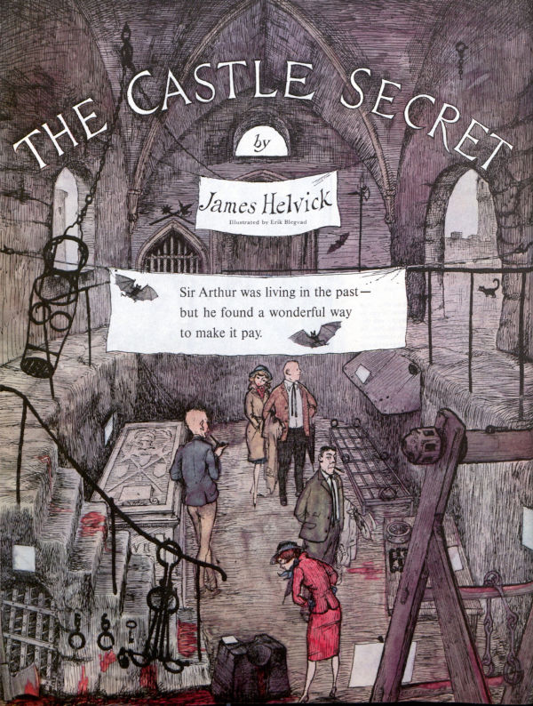 The first page of the short story "The Castle Secret"