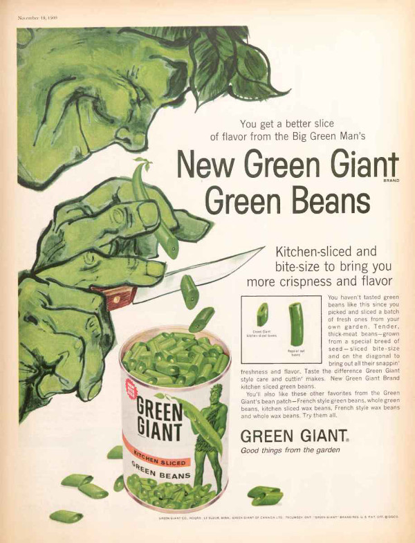 Green Giant beans ad
