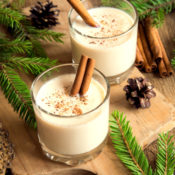 Glasses of Eggnog