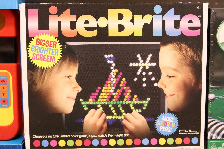 A Lite-Brite box