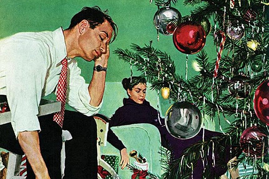 50 Photos Of Christmas Home Decor In The 1950s And 1960s Show How Much  Things Have Changed