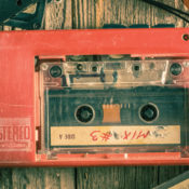 An old music cassette