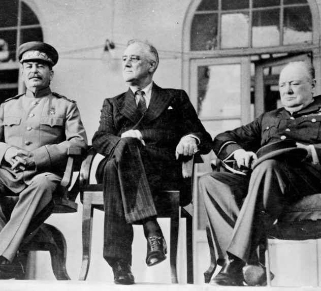 Joseph Stalin, FDR and Winston Churchill during the Yalta Conference