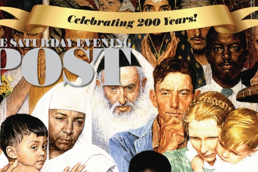 A portion of the new issue of the Saturday Evening Post