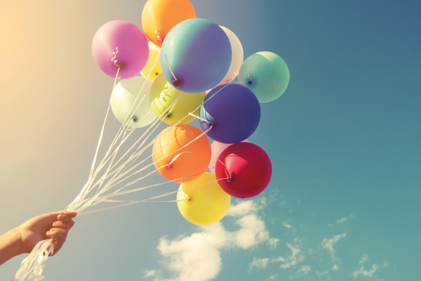 Balloons in clearance the post