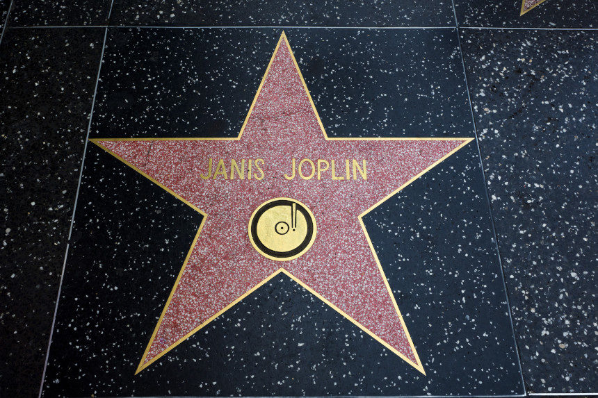 Janis Joplin's star on the Hollywood Walk of Fame
