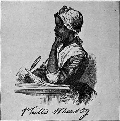 Illustration of poet Phillis Wheatley
