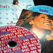 Photo of the Whitney Houston Greatest Hits CD collection