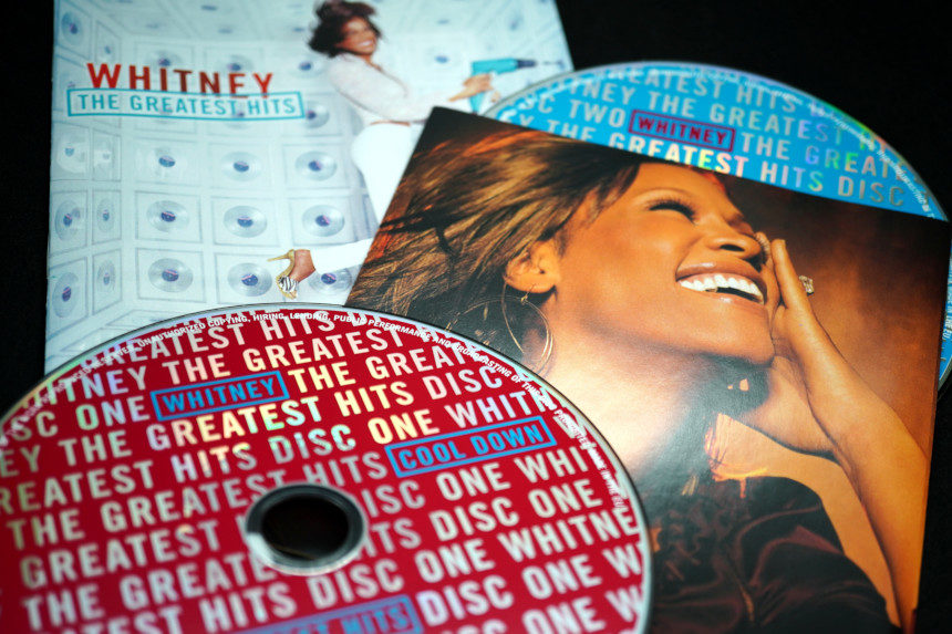 Photo of the Whitney Houston Greatest Hits CD collection