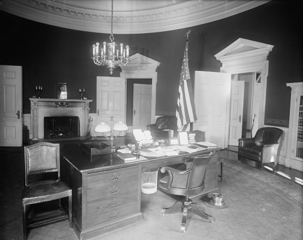 President Taft's desk in the Oval Office