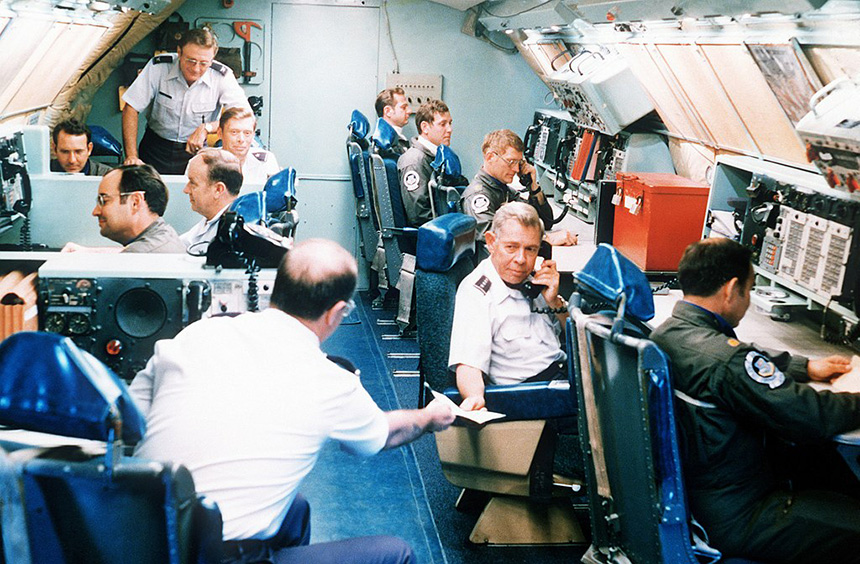 General Richard A. Ellis and his staff during Exercise Global Shield in 1979.